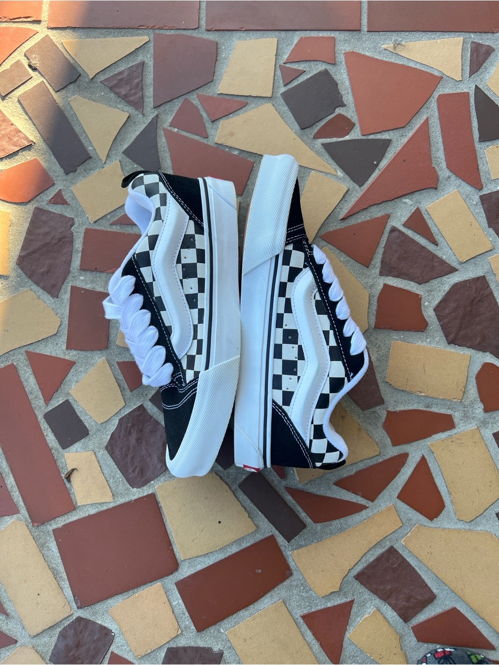 Vans Knu Skool Checkered Skate Shoes